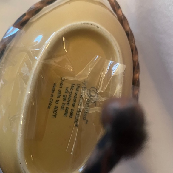 Pavilion by Princess House EXCLUSIVE ~ 4 Ceramic Leaf Dishes and Holder ~ NEW - Picture 12 of 12